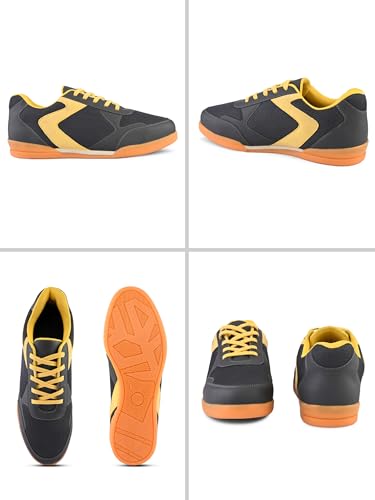 Image of Centrino Men's Badminton Shoes | Lightweight Indoor Court Shoes | Breathable Mesh Sports Sneakers | Non-Marking Grip Sole | Comfortable Training & Play Footwear (9345)