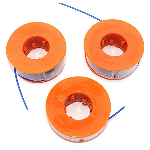 3PK Spool & Line For Bosch ART23F ART23GF ART23GFS ART23GFSV ART23 Combitrim ART23 Comfort ART23 Easytrim ART25 ART25F (0600822468) ART26 Combitrim ART26 Easytrim ART30 Combitrim ART2600 Combitrim