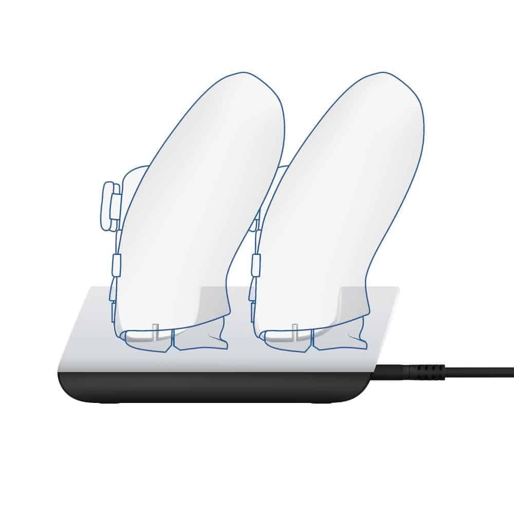 Trust Gaming GXT 254 Duo Charging Dock for PS5 Controllers, USB Powered, Dualsense Charger Twin Docking Station with Light Indicators - White