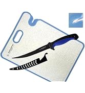 Pro 3-in-1 Set: 6.5” Fish Fillet/Boning Knife - 12” Non-slip Cutting Board - Ceramic Knife Sharpener