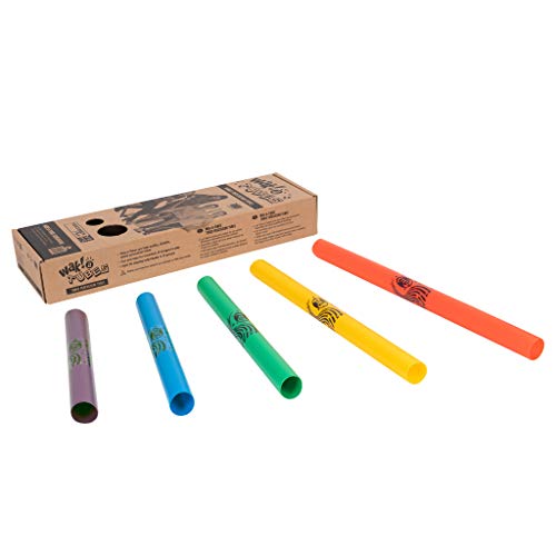 Percussion Plus WAK-a-Tube Set, Multi-Colored (PP791)