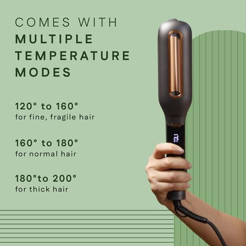 Image of WINSTON Professional Hair Waver for Women - Adjustable Ceramic Wave Barrels (18mm /22mm /26mm), Instant Heat with LCD Display, Deep Waver Curler Machine for Frizz-Free Beach Waves