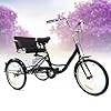 Adult Tricycle with Shopping Basket and Child Seat, Height Adjustable for Seniors Adults, Comfortable Stable Ride #1
