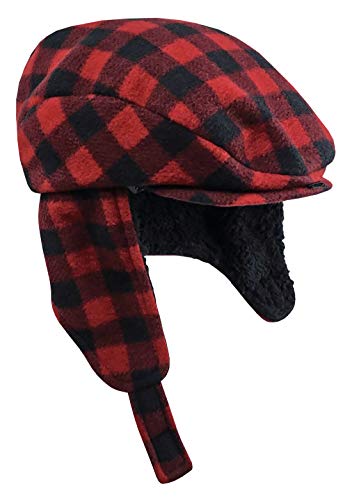 N'Ice Caps Boys Kids Buffalo Plaid Winter Hat Fleece Warm Sherpa Lined3