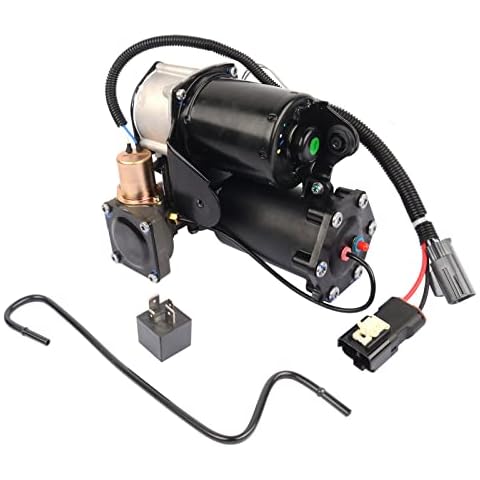 TGKUKNOB LR023964 Air Suspension Compressor Pump + Relay LR3 LR4 Hita-chi System LR015303 LR045251 - Replacement for Dis-covery 3 2004-2009, Ran-ge Ro-ver Sport 2005-2009 6 Pins Connector Cover