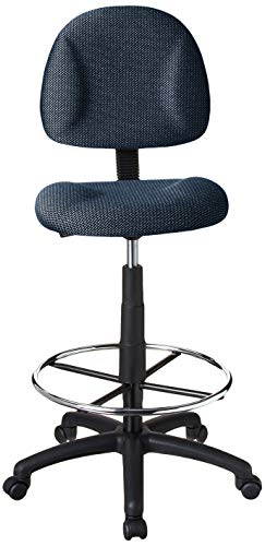 Boss Office Products Ergonomic Works Drafting Chair Without Arms In Blue #TOP3