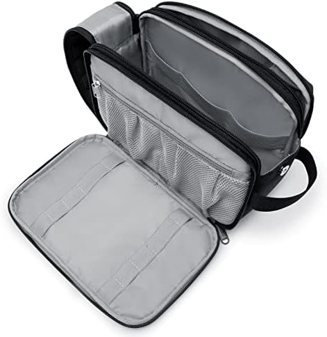 Toiletry Bag for Men, Travel Toiletries Bags, Water-Resistant Dopp Kit, Shaving and Shower Kit Bag for Women, Black 1 Toiletry Bag for Men, Travel Toiletries Bags, Water-Resistant Dopp Kit, Shaving and Shower Kit Bag for Women, Black