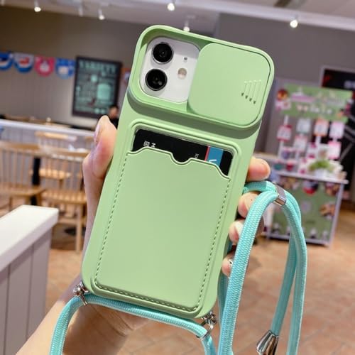 Coque en silicone avec cordon pour iPhone XS Max et protection objectif