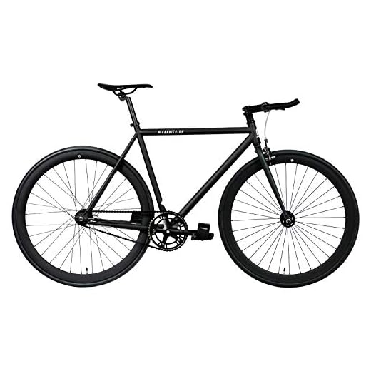 FabricBike Original Pro- Bicicleta Fixie, Piñon Fijo Flip-Flop, Single Speed, Cuadro Hi-Ten Acero, 10,45 kg. (Talla M) (Pro Fully Matte Black, M-53cm)