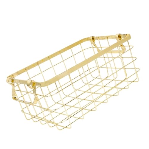 Cesta alambre hierro portátil para lucir tus frutas y bocadillos en el comedor 3