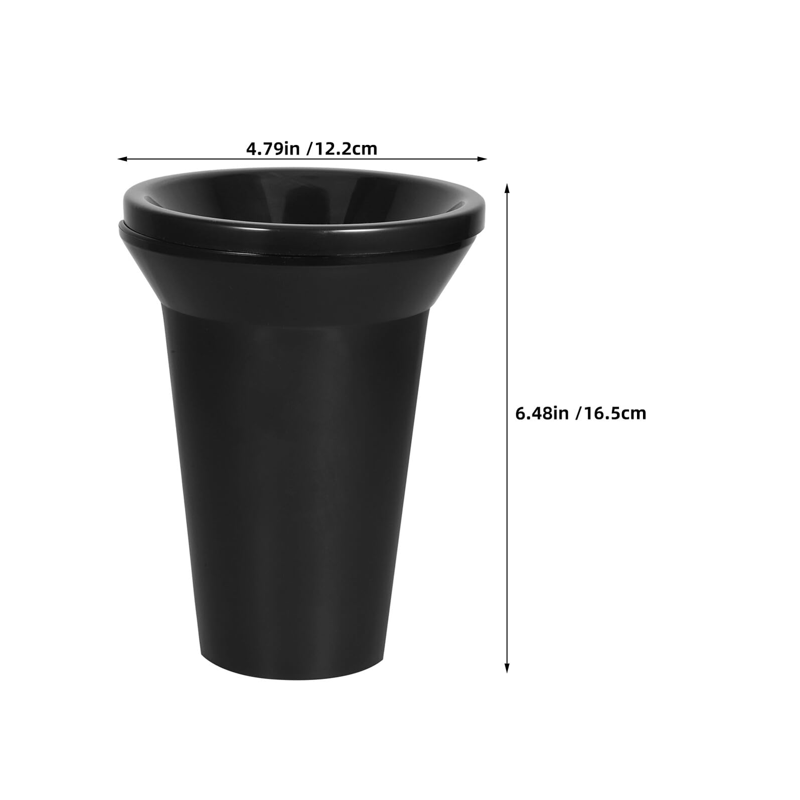 2 Cubos Resistentes y Reutilizables de Escupidera para Cata de Vinos con Tapa Extraíble en Plástico PP Negro Ideales para Degustaciones y Eventos en Casa