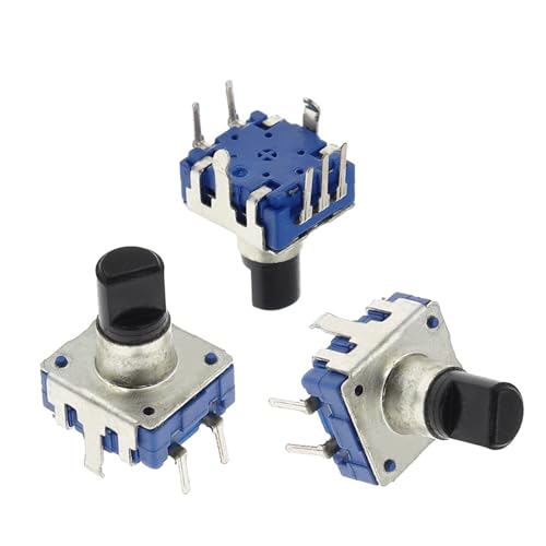 Codificador rotatorio EC12 de 24 posiciones con interruptor de botón y eje de 12.5mm pack de 5 4