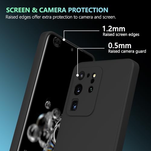 Image of for Samsung Galaxy S20 Ultra Case Black, Scratch Resistant with Soft Touch, Slim Thin Phone Cover for Samsung Galaxy S20 Ultra