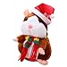 TOYANDONA 1Pc Record Electric Hámster Juguete Cómodo Y Duradero Juguete de Peluche en Forma de Hámster Juguete de Peluche Juguetes Interactivos para Niños Bebés Niños