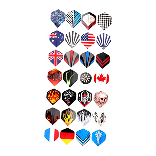 KICHOUSE 90piezas Vuelos De Dardos Reemplazables Diseños Delicados y Prácticos Accesorios para Dardos para Jugadores Profesionales y Aficionados