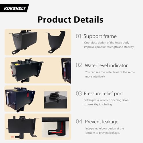 Image of Up-grade Aluminum Expansion Tank with Bracket & Sight Glass, Aluminum Coolant Reservoir Tank Fits Jeep Wrangler JL JLU 2018+ / Gladiator JT 2020+, 2.0L & 3.6L Coolant Expansion Bottle