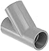 GF Piping Systems CPVC Pipe Fitting, Wye, Schedule 80, Gray, 2" Slip Socket