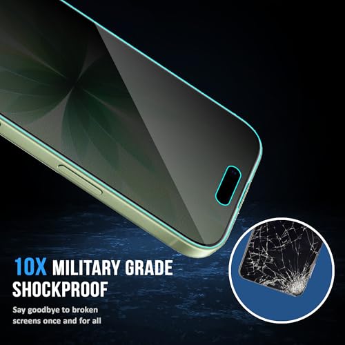 Image of ArmourPro Matte Privacy Tempered Glass for iPhone 17 / iPhone 16 Pro - Anti Spy Anti Glare Screen Protector, 9H Scratch Resistant, Smooth Touch, Full Coverage