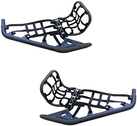 Lonestar Racing LSR Dc-pro Black Mx Nerf Bars & Heel Guards compatible with Yamaha Yfz450r