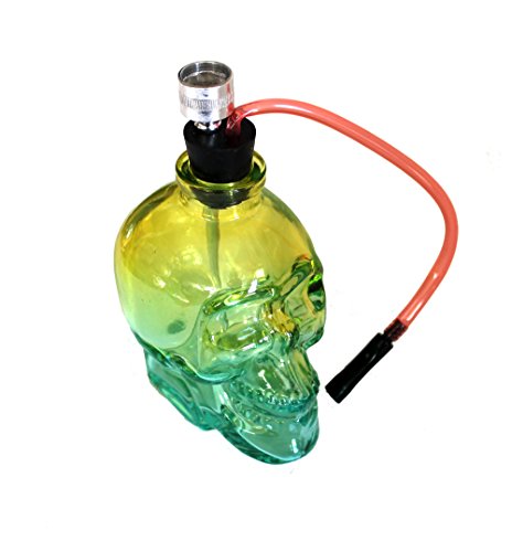 HIBRON Cachimba Portátil Cráneo 13 cm – Mini Pipa...