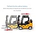 Aqur2020 Forklift Construction Toy, Alloy Engineering Vehicle Model with Pull Back Action and Liftable Forks for 3 Years Old and Up
