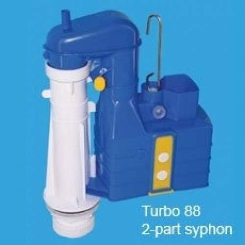 Dudley Turbo 88 8 inch 2 part Syphon WC Siphon Duoflush 316985 WRAS Approved