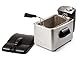 DOMO DO458FR Fritteuse - 4 L - 3000 W Edelstahl - Rostfrei