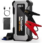 X02 3000A Démarreur de saut de voiture, le pack de batterie de démarrage de Jump pour 9.0L Gaz et 7.0L Diesel, 12V Boîte de saut portable avec USB Sortie, sac de rangement, LED Lampe de poche