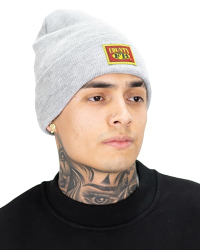 FB County Cuffed Beanie Hat, Freesize, Heather-Grey, Freesize