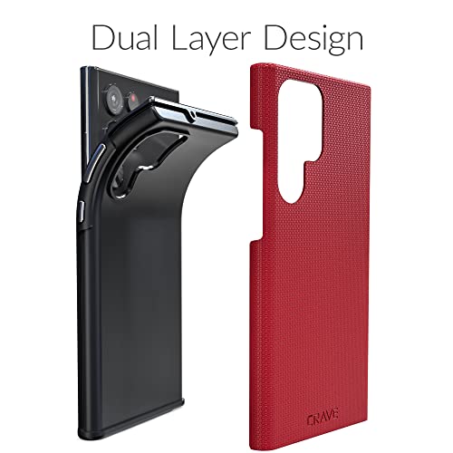 Image of Crave Dual Guard for Samsung Galaxy S22 Ultra Case - Red