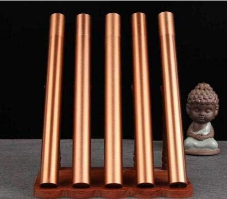 Aluminium Alloy Incense Tube Incense Barrel Small Storage Box Joss Stick Convenient Metal Carrying Case 21cm - (Color: B)