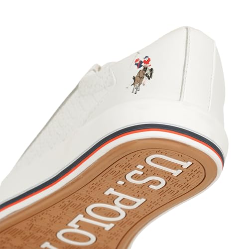 Image of U.S. Polo ASSN. Heidi 2.0 White Sneakers Shoes with Quilting Detail