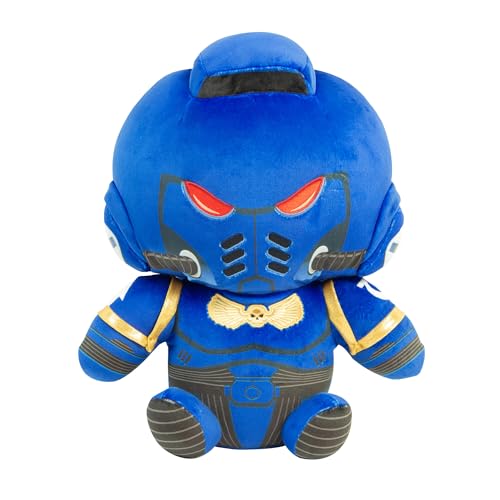 TOMY Warhammer Space Marine Mega - Figura de peluche con licencia oficial Warhammer 40.000 peluche, 38 cm, gran figura coleccionable ultramarina, peluche de juego premium, regalo para fans y jugadores TOMY Warhammer Space Marine Mega - Figura de peluche con licencia oficial Warhammer 40.000 peluche, 38 cm, gran figura coleccionable ultramarina, peluche de juego premium, regalo para fans y jugadores