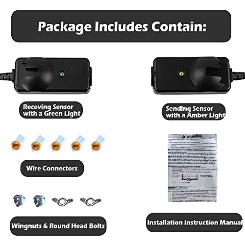 Safety Sensors Beam Eyes,Garage Door Opener For 41A5034 Garage Openers Liftmaster Chamberlain Replacement #TOP7