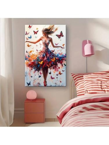 Tableau danseuse papillon vintage décor esthétique chambre 30x40 - 3