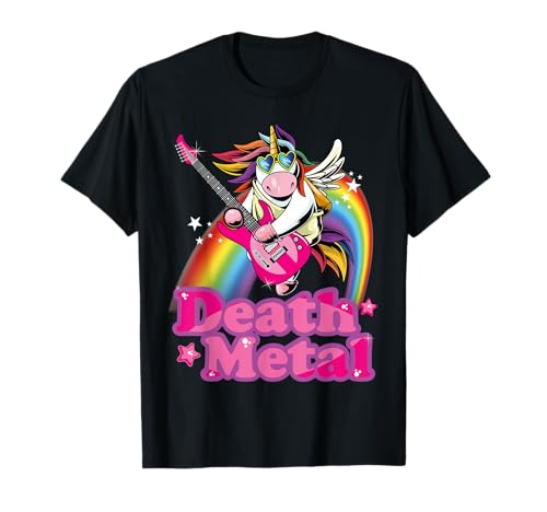 Death Metal Unicornio Heavy Metal Hard Rock Camiseta