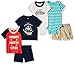 Carter's Baby Boys' 6-Piece Bodysuit Tee and Short Set