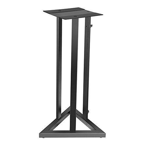 Adam Hall Stands SKDB 040 - Stabiler Studiomonitor-Ständer mit großer Ablageplatte, bis zu 40 kg max. Traglast, schwarz