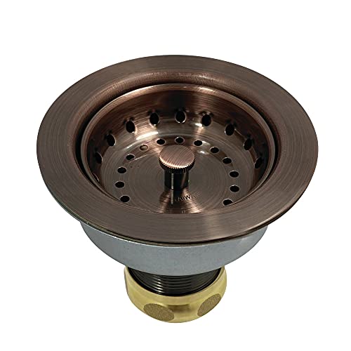 Kingston Brass K112AC Colador de Cesta para Fregadero, Cobre Antiguo