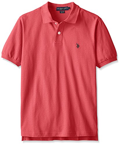 U.S. Polo Assn. Men's Classic Polo Shirt, Red Heather, L
