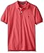 U.S. Polo Assn. Men's Solid Polo Shirt with Small Pony, Red Heather, Large