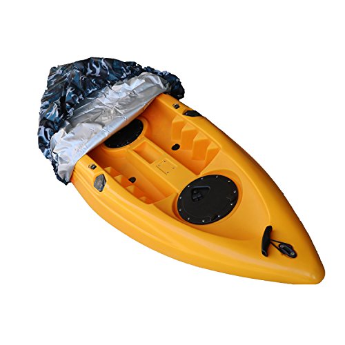(2.6M-6M / 7.8-18Ft) Durable Kayak Canoe Storage Cockpit Dust Cover- Waterproof Uv Sunblock Shield Protector For 7 Sizes Range Fishing Boat/Kayak/Canoe/Paddle Board #TOP4