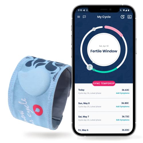 Tempdrop Fertility And Ovulation Tracker –Wearable Basal Body Temperature (Bbt) Monitoring Sensor And Fertility Charting App Includes Comfortable Armband (L/Xl - 12.5-18.5 Inches) #TOP4
