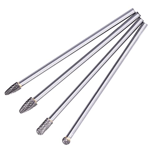 Juego de 4 fresas de carburo de tungsteno para madera y plástico miniatura 6
