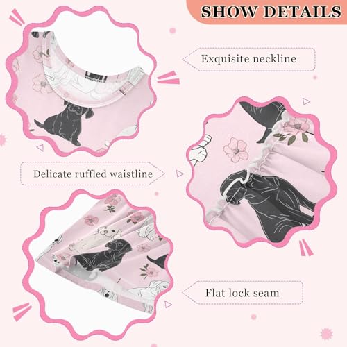 KLL Girl Summer Dress Toddler Soft Midi Dress Easter Outfit3