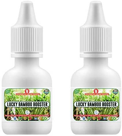 Lucky Bamboo Booster, Powerful Organic Drops Liquid Fertilizer for Aquatic Plants - Water Plants (Money Plants) (30 ml) + 30 ml (1+1= 2No's)