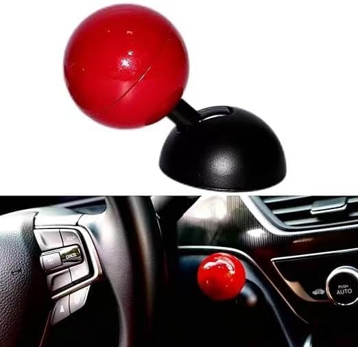 Car Engine Start Stop Button Joystick for MG ZS EV, New Metal Engine Start Button Cover Decorative Accessories,A/Red