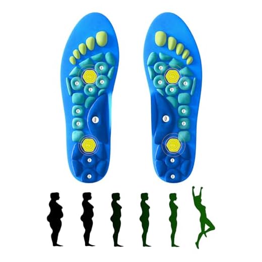 Plantillas Magnéticas, 1 Par Plantillas Acupresión Zapatos para Hombre y Mujer, Plantillas Gel Magneticas para Soporte del Arco, Asaje Acupresión Aliviar Fatiga Dolor Pies 40-43