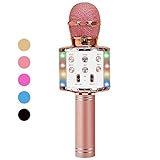 ♪ MULTIFUNKTION - Unser Karaoke Mikrofon kann als Mikrofon, Bluetooth-Lautsprecher, Rekorder und Lautsprecher verwendet werden. Ideal zum Üben des Singens, zum Spielen melodischer Musik, zum Hören von Liedern und zum Aufnehmen einer wunderbaren Stimme