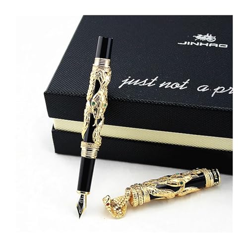 Stylo plume serpent calligraphie motif cobra 3D pointe 0.5 - 4